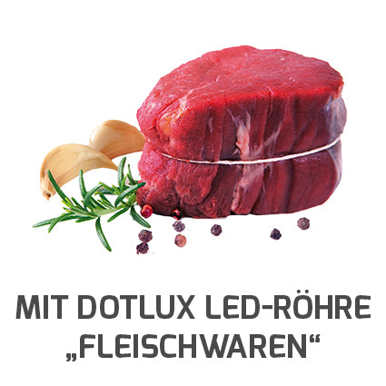 DOTLUX LED-Röhre LUMENPLUS 150cm 18W Fleischfarbe gefrostet drehbare Endkappe