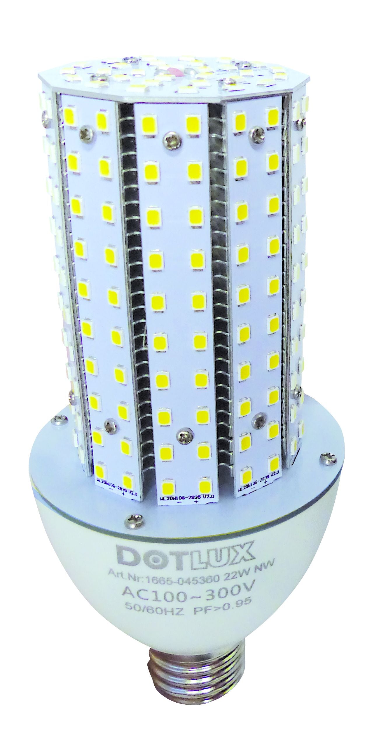 DOTLUX LED-Strassenlampe RETROFITastrodim E27 18W 3000K 360°