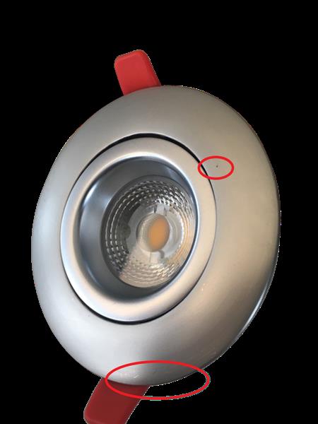 DOTLUX LED-Downlight CIRCLEmini 2700K 6,5W Gehäuse: Edelstahl Design - Sehr geringe Einbautiefe B-Ware