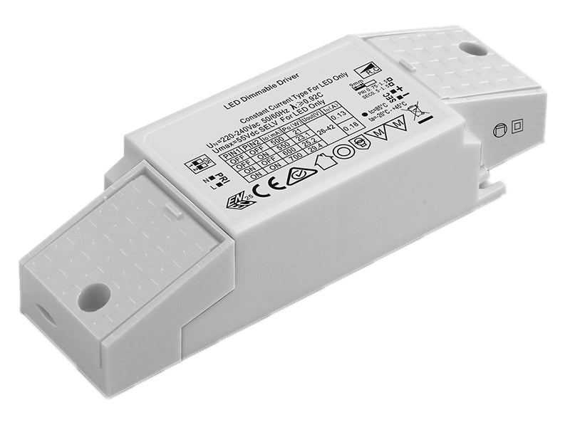 LED-Netzteil QUICK-FIXadapt CC 13-30W 500-700mA 26-42V dimmbar Phasenab/-anschnitt