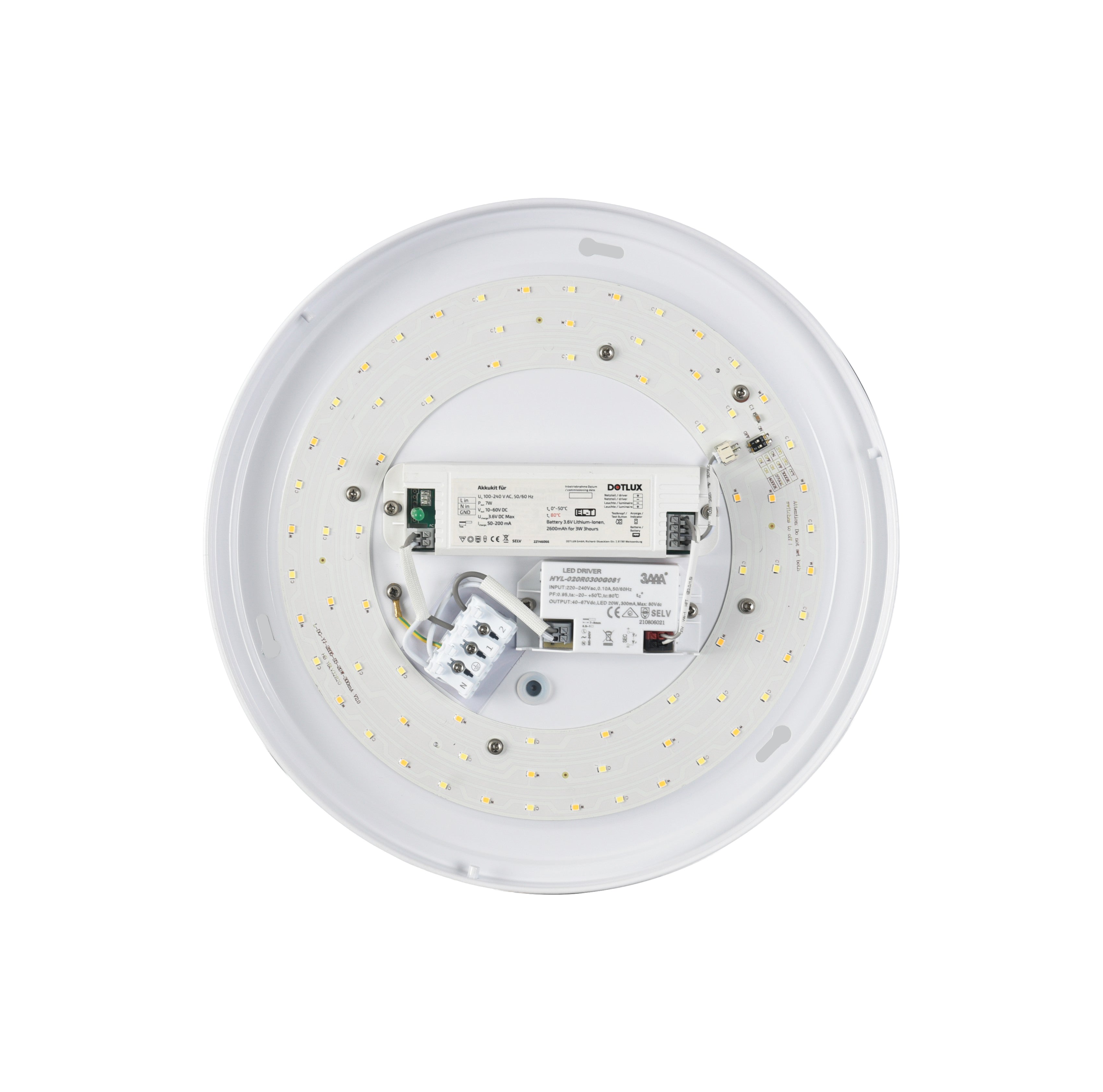 DOTLUX LED-Leuchte LUNAexit IP44 Ø330mm 18W COLORselect