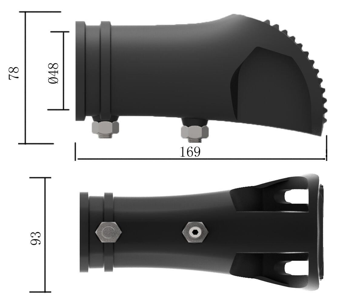 DOTLUX Mastaufnahmeadapter BELUGAmini, midi, maxi 48mm