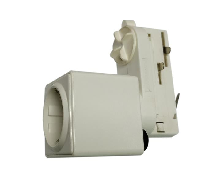 DOTLUX Steckdoseneinheit für Schuko-Stecker 3Phasen für LINEAselect und TRACK-Schienen