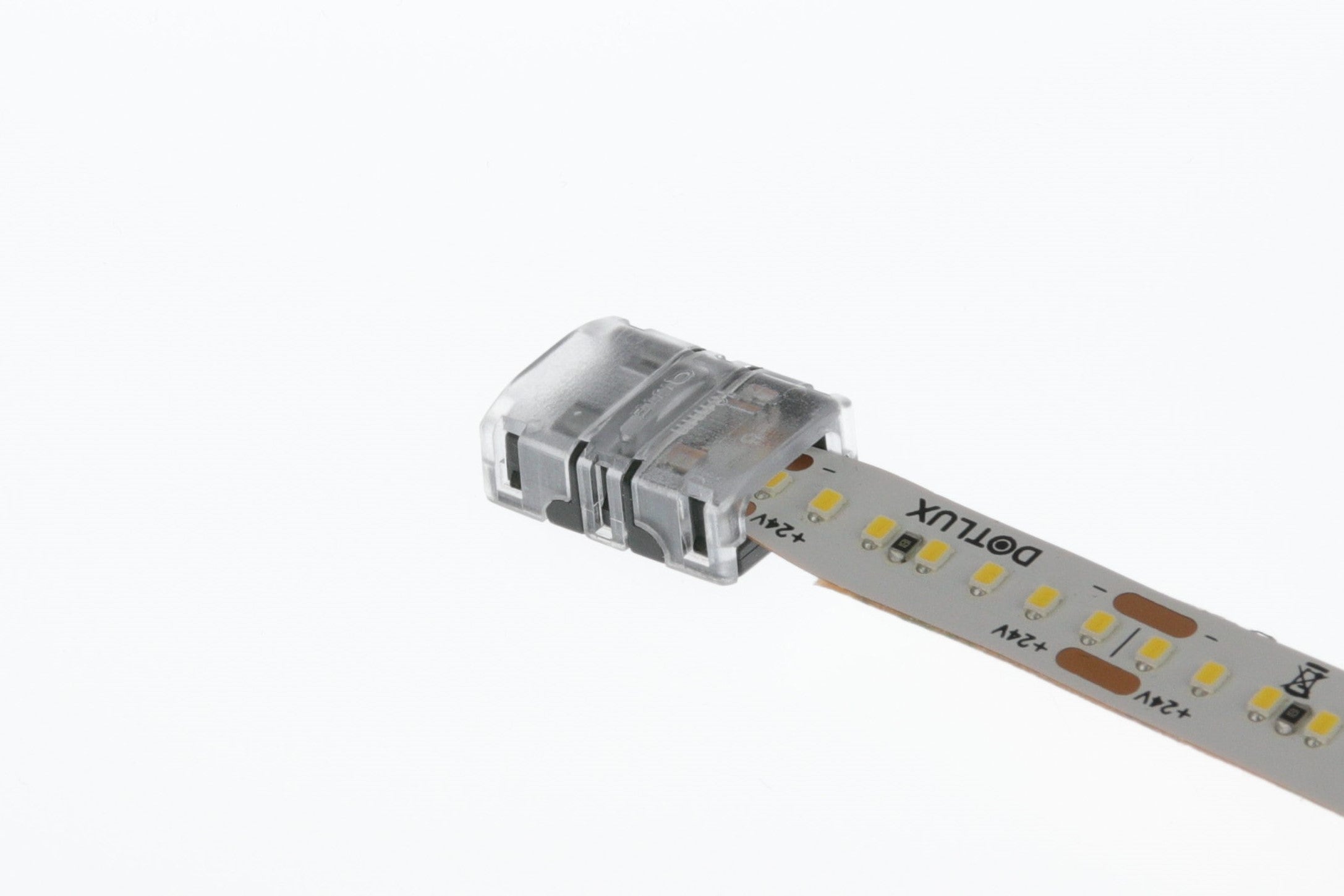 DOTLUX Klemmverbinder Streifen zu Streifen 2-polig für LED-Streifen 10mm MONO IP20 Set 5 Stück