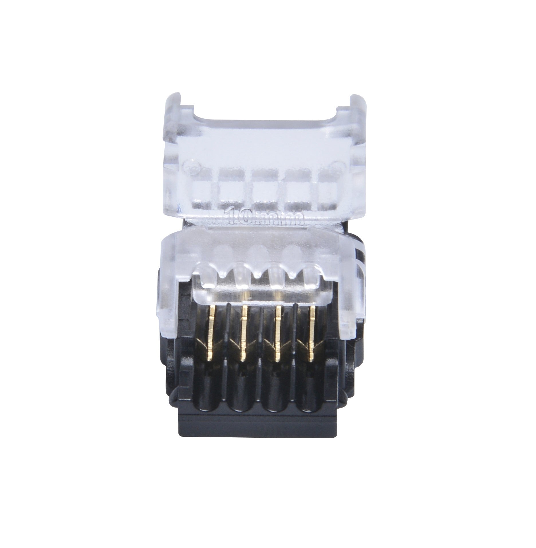 DOTLUX Klemmverbinder Streifen zu Kabel 4-polig für LED-Streifen 10mm RGB IP20 Set 5 Stück
