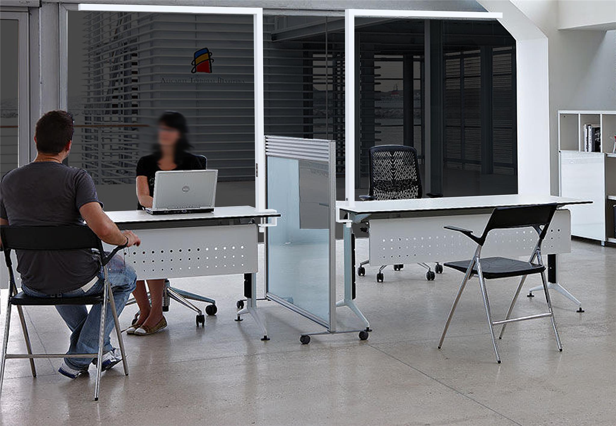 DOTLUX LED-Tischleuchte STYLEdesk 80W 4000K tageslichtabhängige Dimmung silber