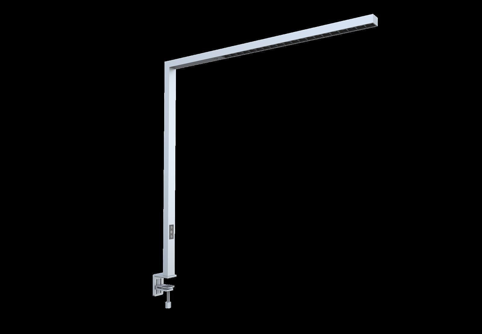 DOTLUX LED-Tischleuchte STYLEdesk 80W 4000K tageslichtabhängige Dimmung silber