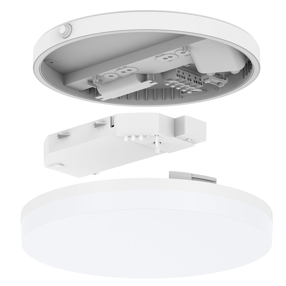DOTLUX LED-Aufbauleuchte SURFACE Ø250x62 11W 3000/4000/5700K COLORselect weiß