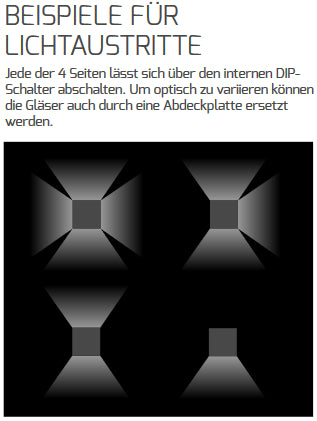 DOTLUX LED-Wandleuchte WAY 15cm 7,5/15W 4000K