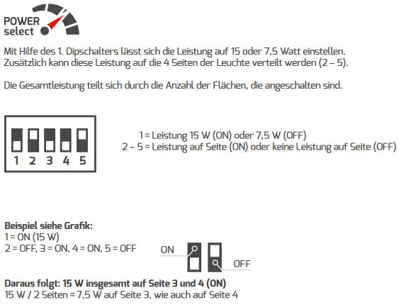 DOTLUX LED-Pollerleuchte WAY 55cm 7,5/15W 4000K