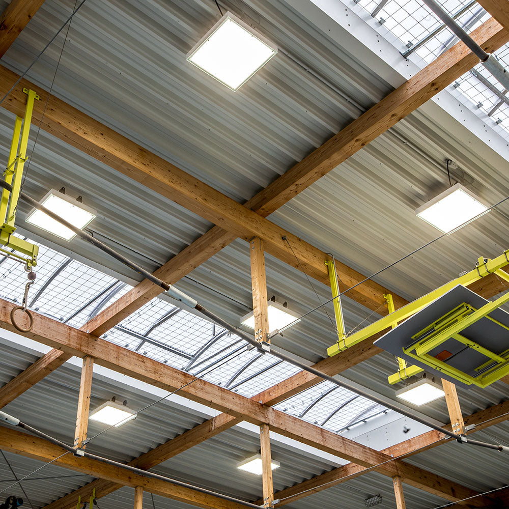 DOTLUX LED-Anbauleuchte QUADGUARDht 650x650mm 186W 4000K