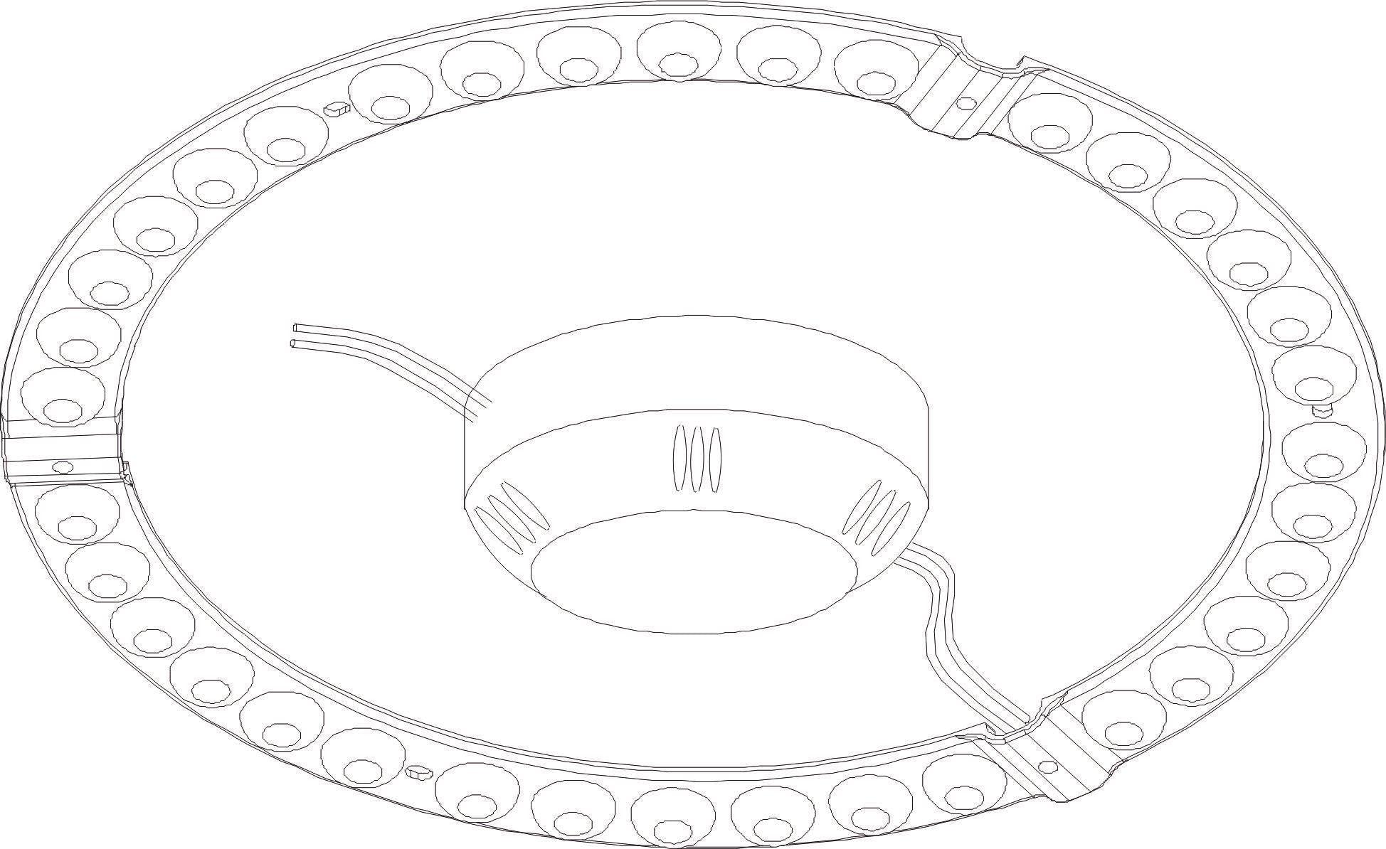 DOTLUX LED-Sanierungsleuchte QUICK-FIXadapt 18W 3000K