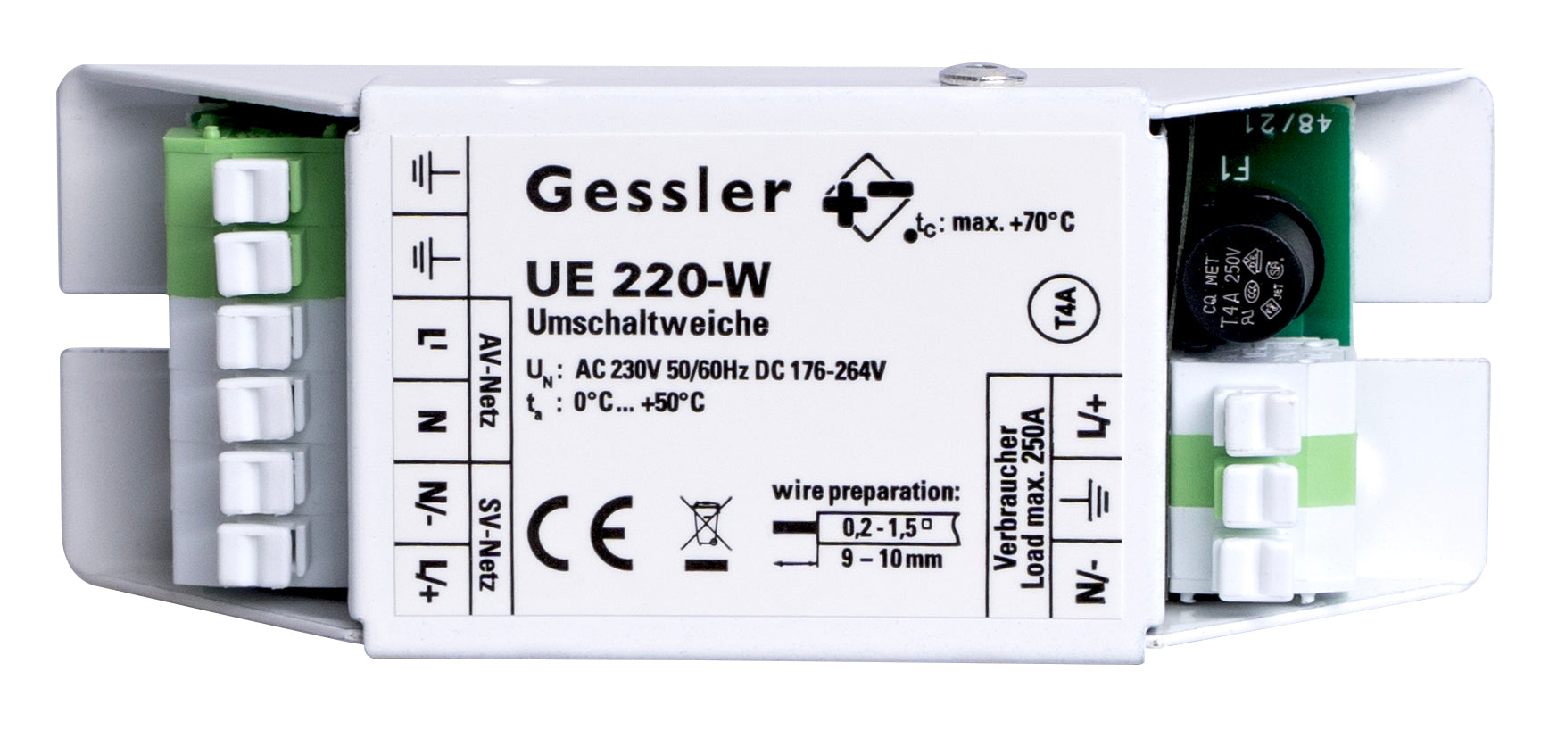 Notstrom Umschaltweiche für Gessler Systeme