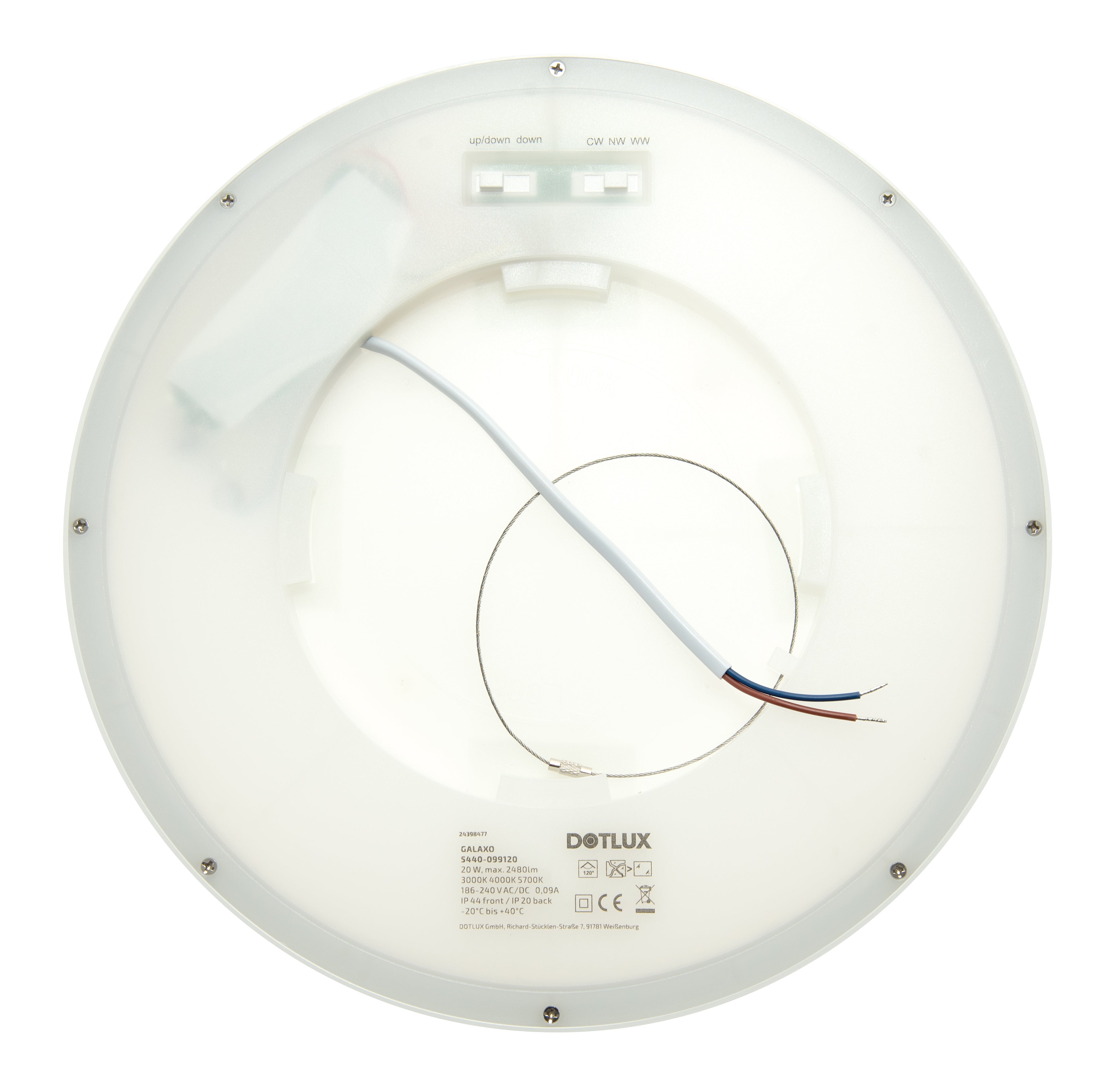 DOTLUX LED-Leuchte GALAXO Ø300 20W COLORselect und Backlight