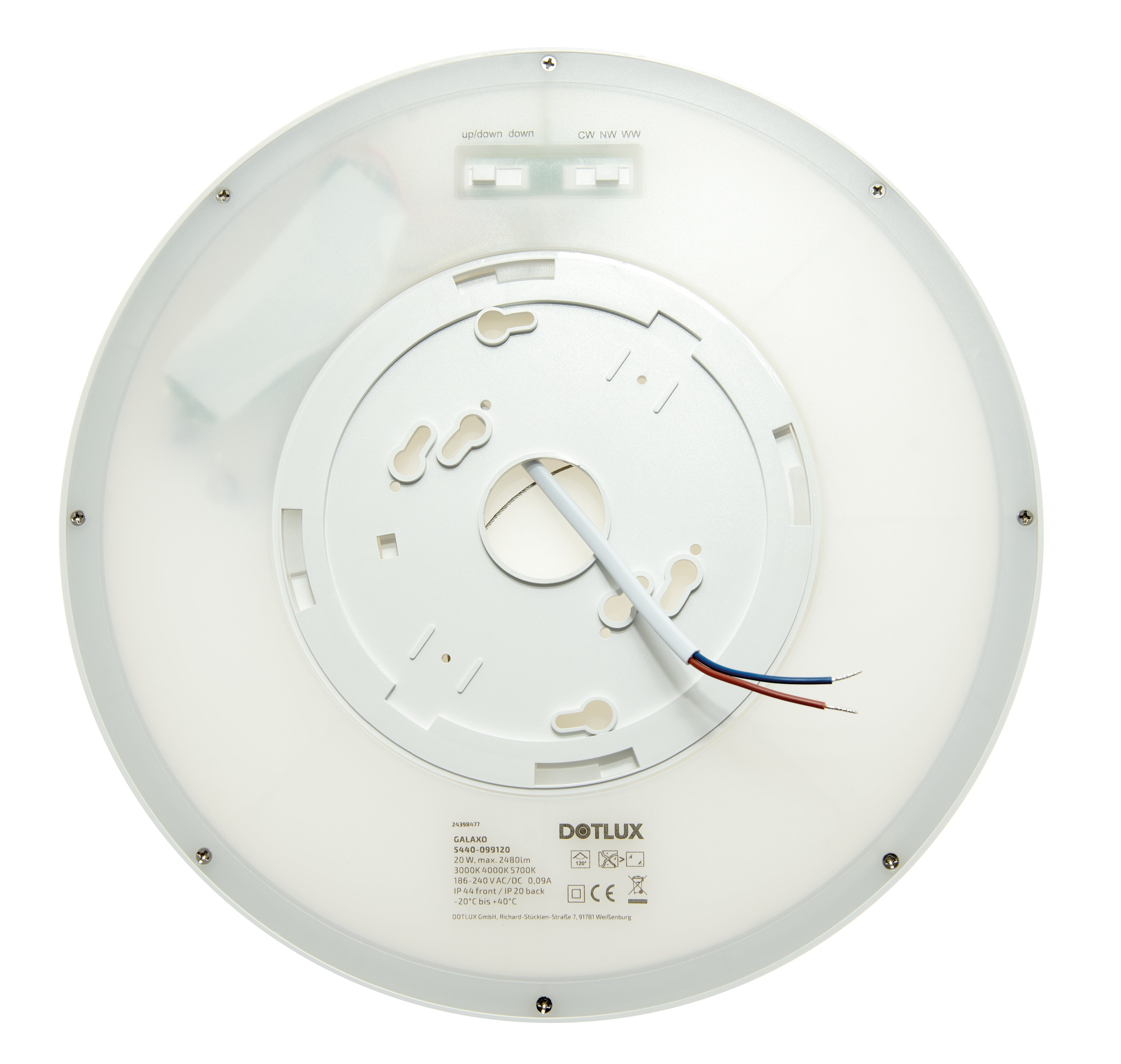 DOTLUX LED-Leuchte GALAXO Ø400 30W COLORselect und Backlight