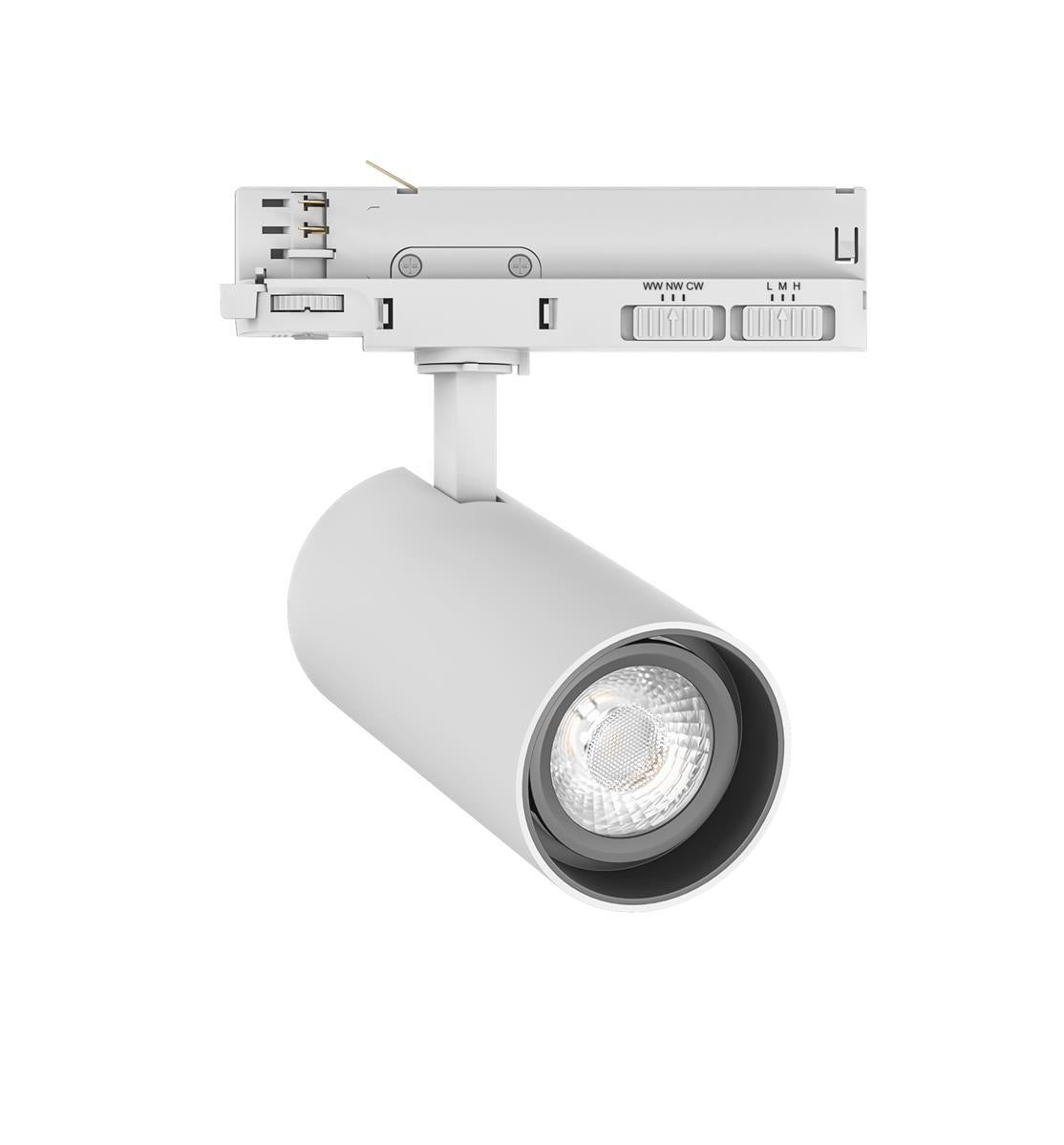 DOTLUX LED-Tracklight SLIMtrack-eco max.29W POWERselect & COLORselect weiss 36°