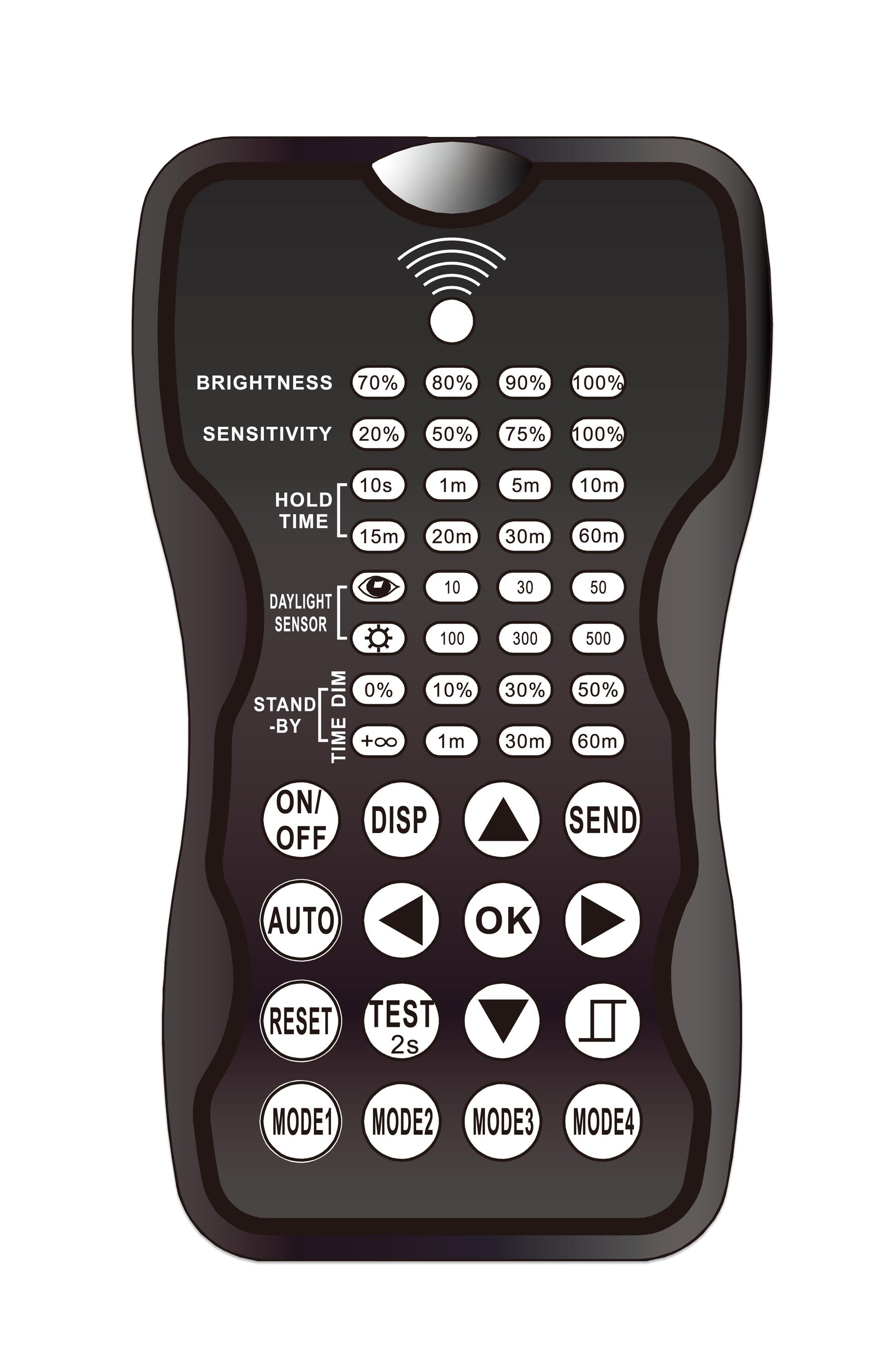 DOTLUX Infrarot-Fernbedienung für LIGHTSHOWERsmart Radar und PIR Sensoren