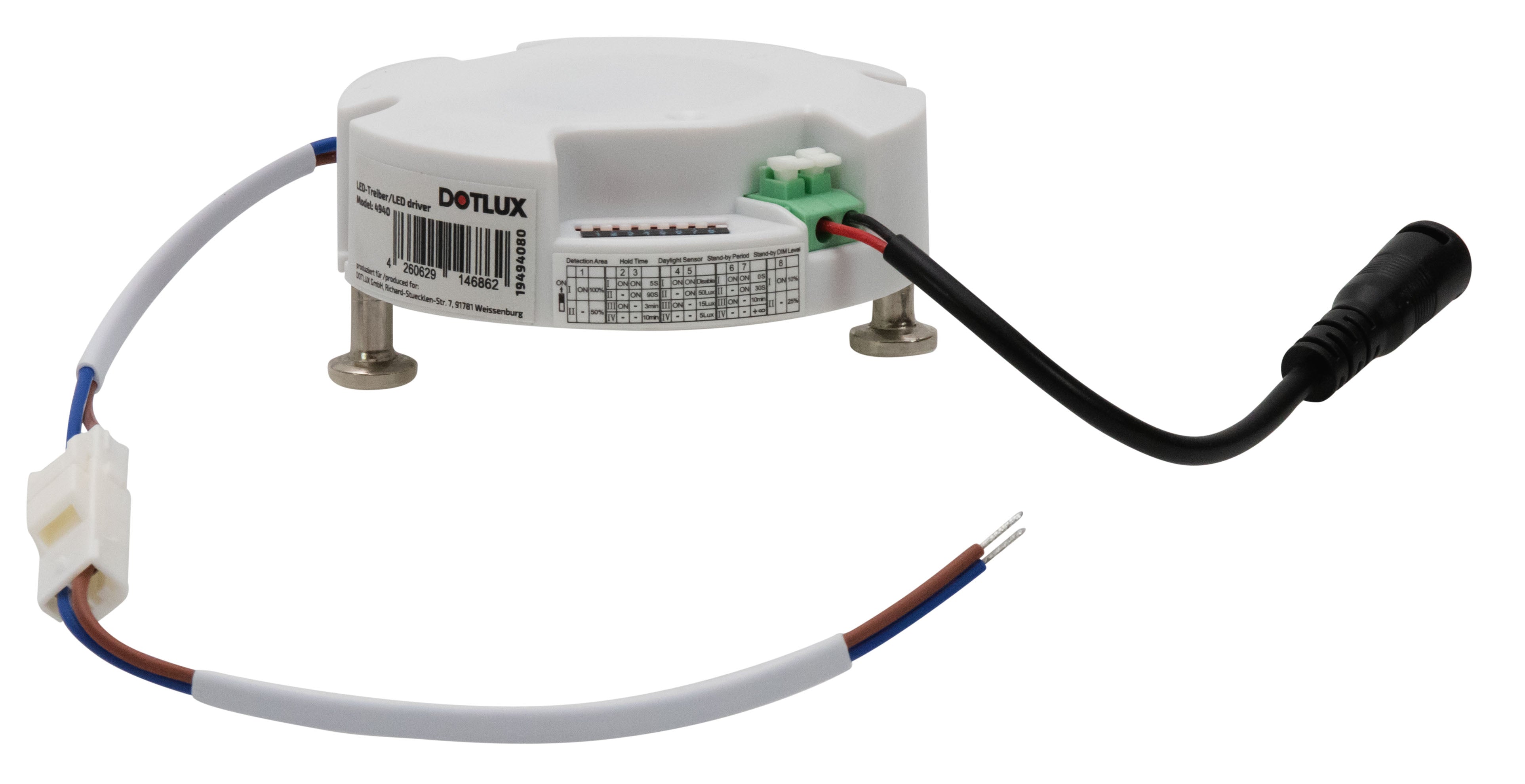DOTLUX LED-Netzteil QUICK-FIXadapt CC 500mA sensor