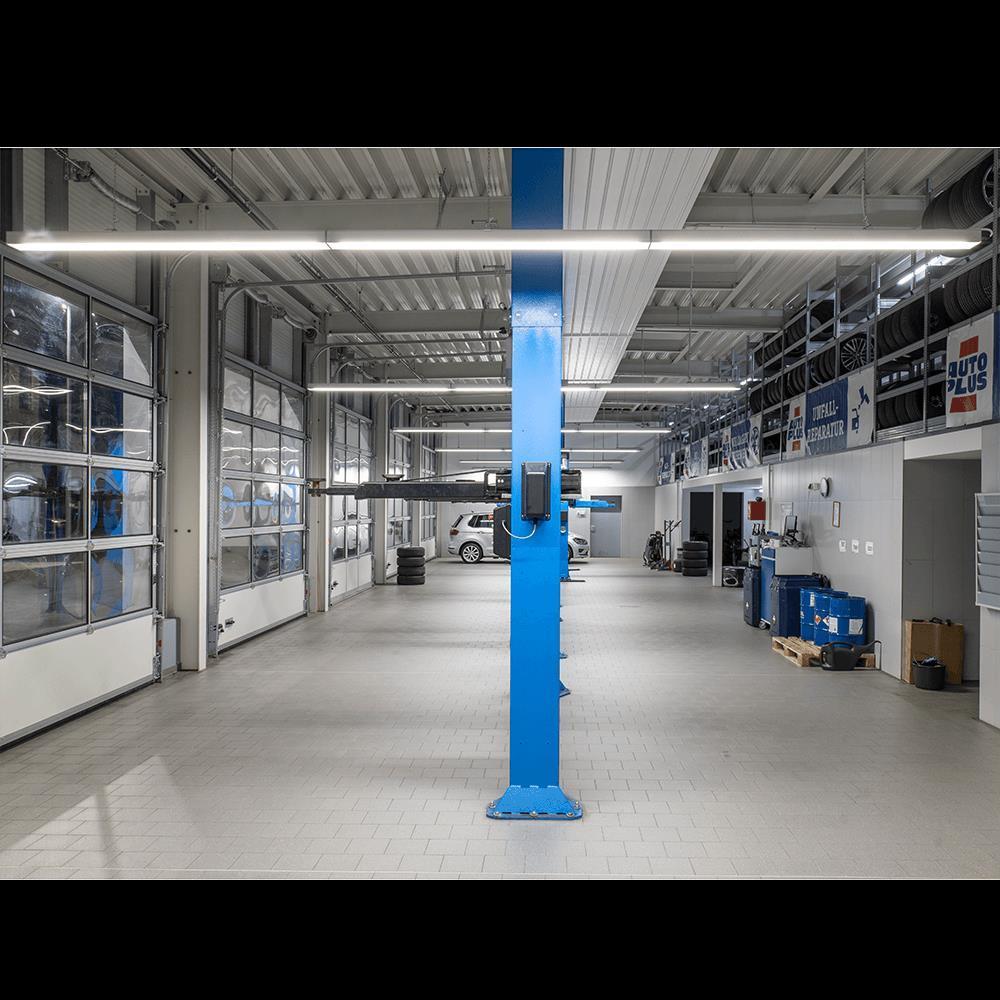 DOTLUX LED-Leuchteneinsatz LINEAlock 1437mm 25-75W 4000K dimmbar 1-10V 90*110° mit Notlichtbaustein