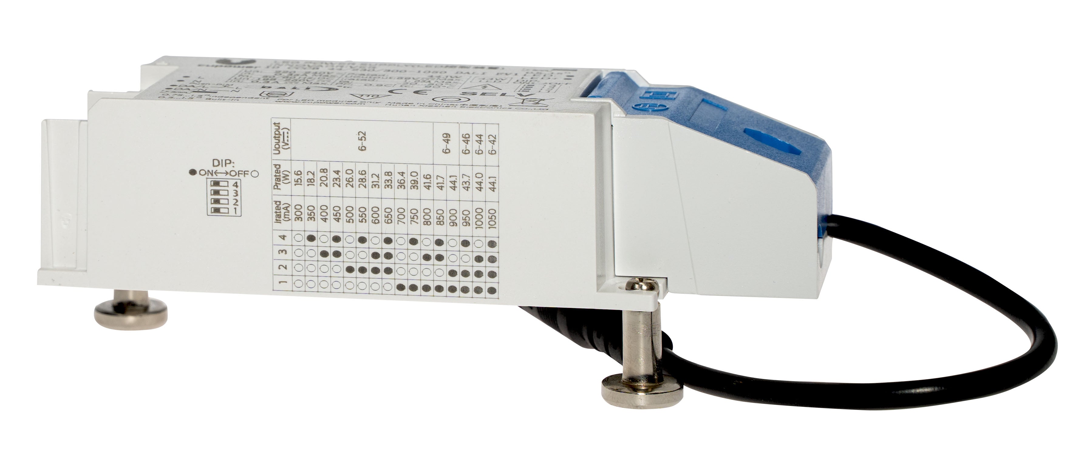 LED-Netzteil QUICK-FIXadapt CC 12-44W 300-1050mA dimmbar DALI-2