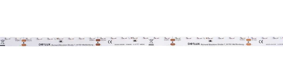 DOTLUX LED-Streifen SIDEVIEW 48W 8mm 2700K IP20 5m-Rolle inkl. 50cm Anschlusskabel beidseitig