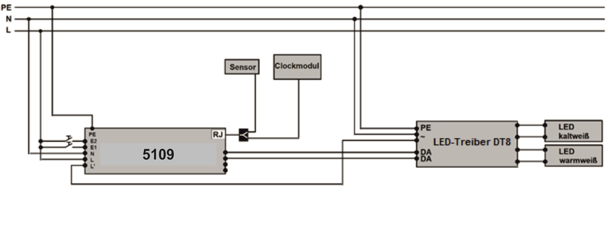 Lichtmanagementsystem Clock Modul Bluetooth DT8