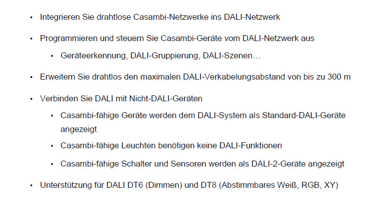 CASAMBI DALI-Schnittstelle/Gateway passiv
