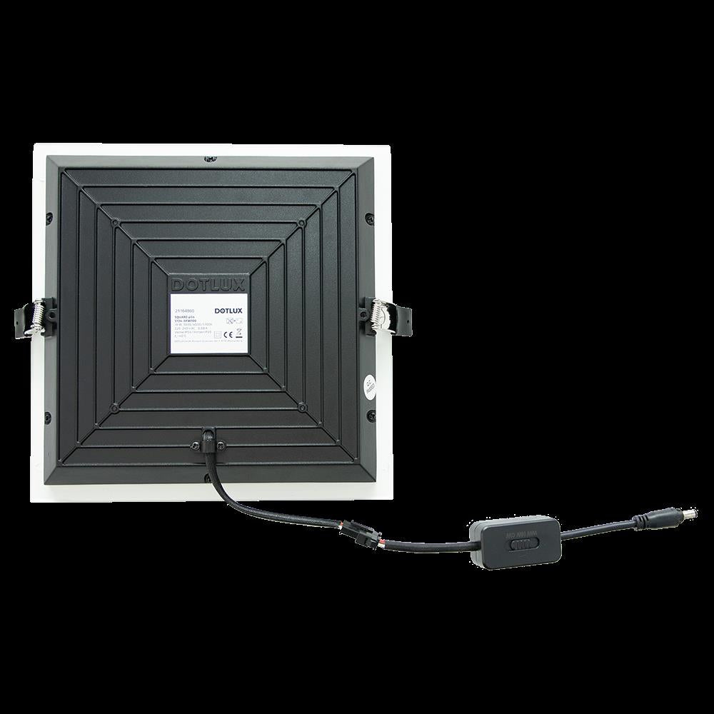 DOTLUX LED-Einbaupanel SQUAREip54 225x225mm IP54 18W COLORselect
