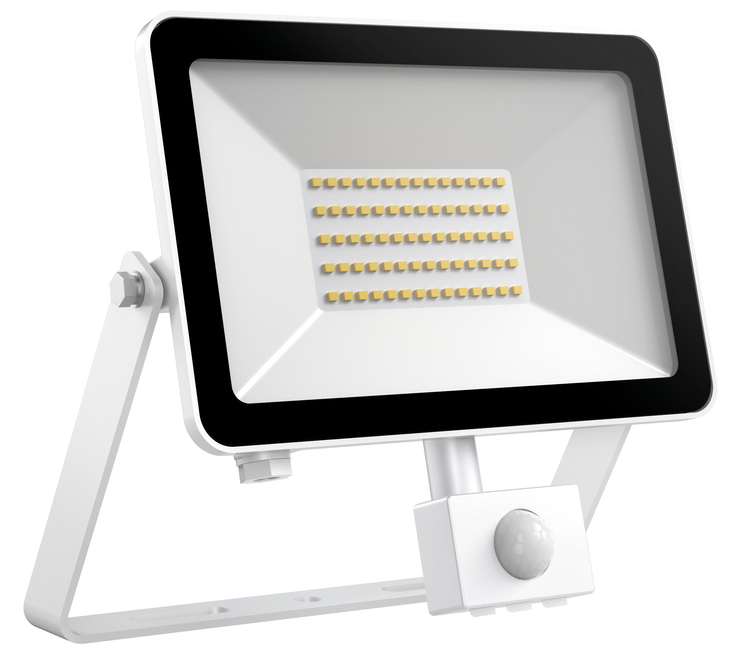 DOTLUX LED-Strahler FLOORslim-sensor 50W 3000K weiß mit Bewegungsmelder PIR