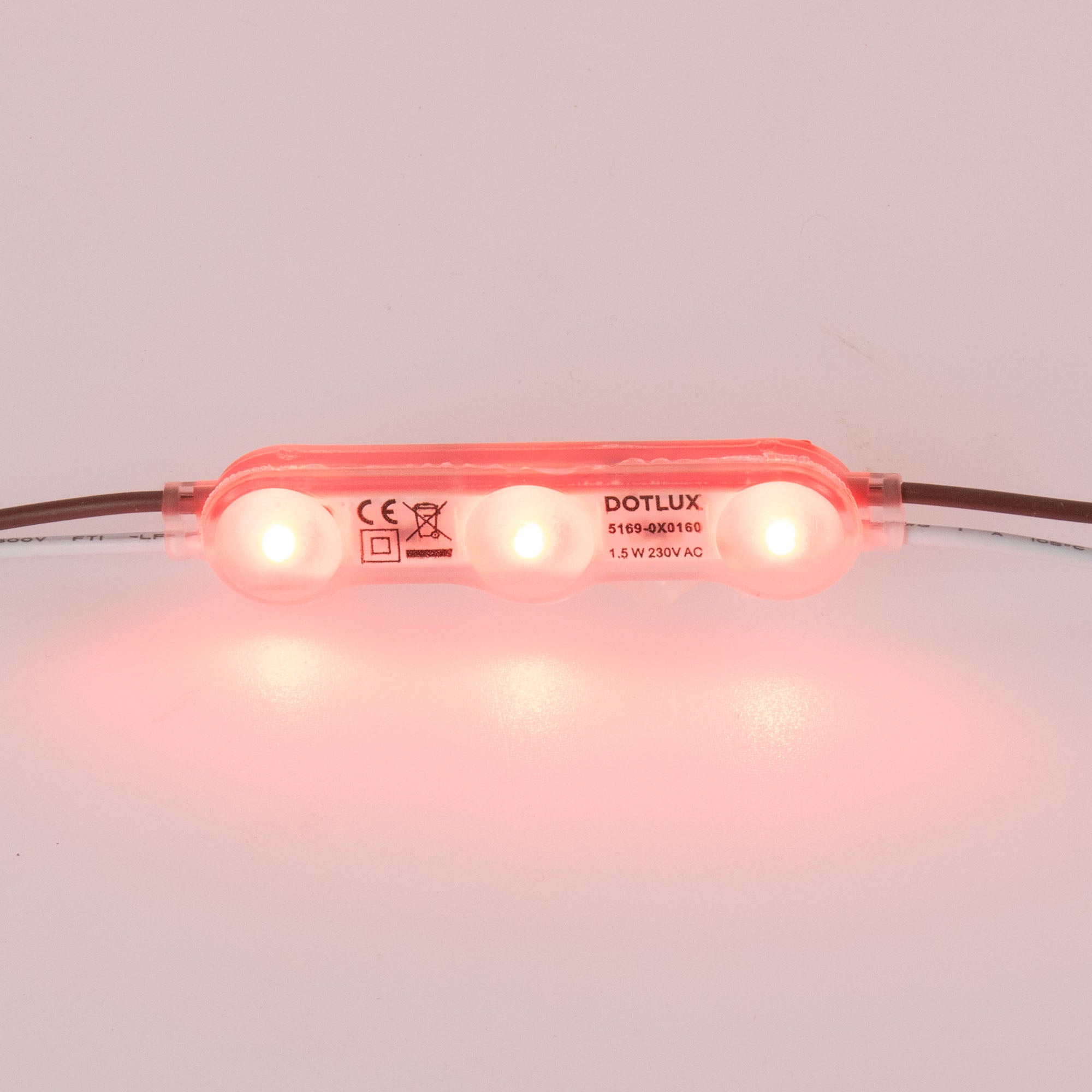 DOTLUX LED-Modul ACplus 1,5W 160° IP67 rot 100er Kette