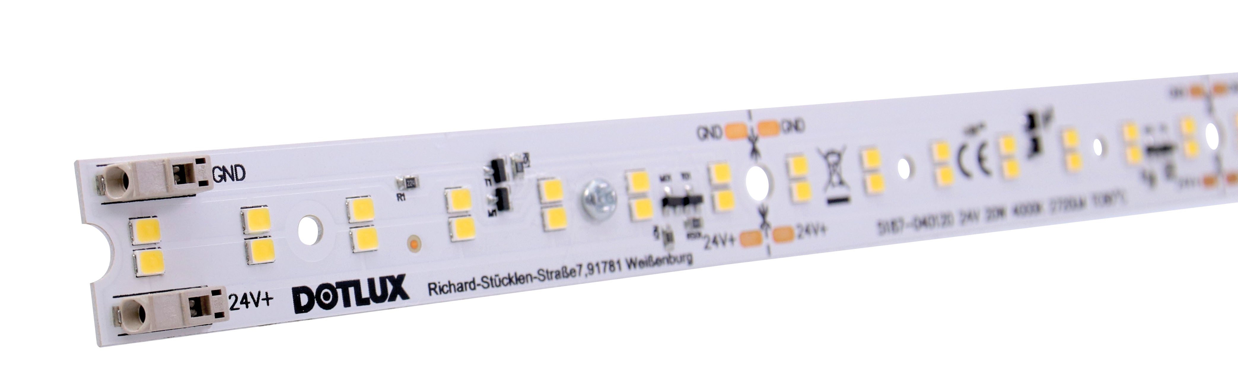 DOTLUX LED-Sanierungsleuchte QUICK-FIX24V 500x20mm 20W 3000K