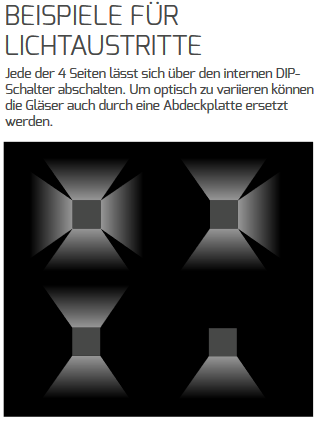 DOTLUX LED-Wandleuchte WAY 15cm 7,5/15W 4000K