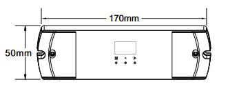 DOTLUX DMX Empfänger/Dimmer mit integrierter Stand Alone Funktion 4 Kanäle 12-24V DC 4x5A