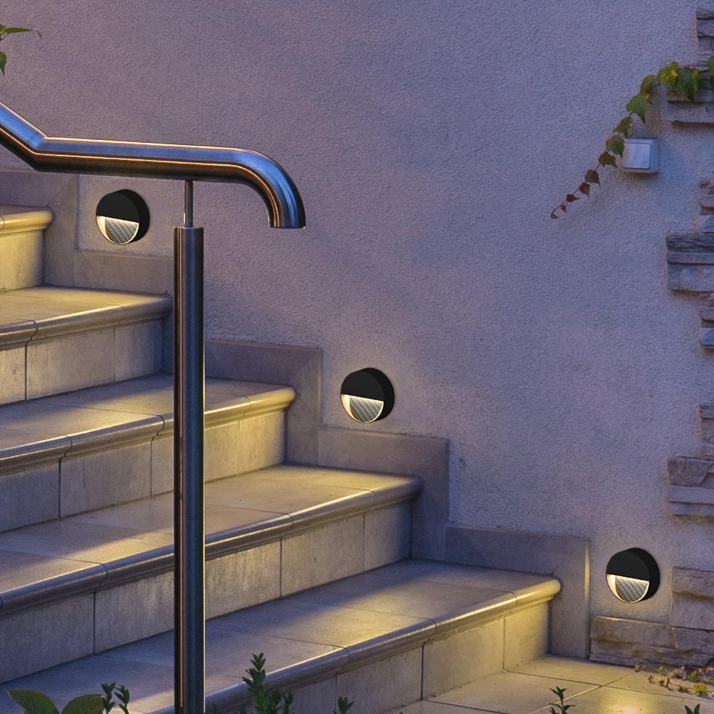 DOTLUX LED-Wandleuchte GUIDEround 5W 3000K