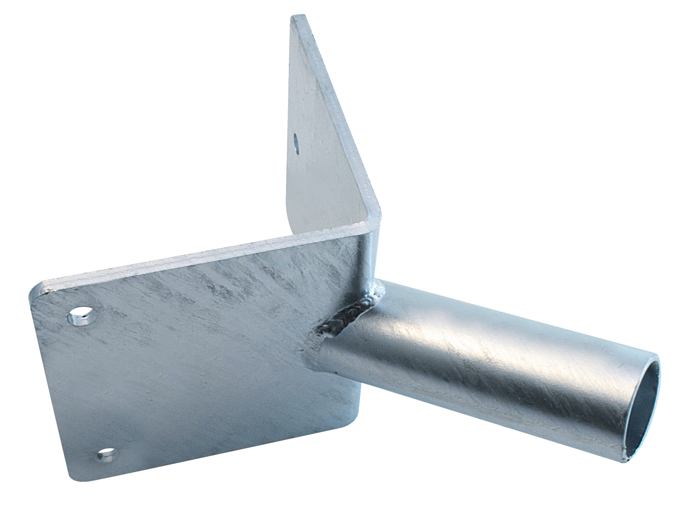 DOTLUX Verzinkte Eckwandhalterung Stahl für Strassenleuchten 60mm Aufnahmerohr