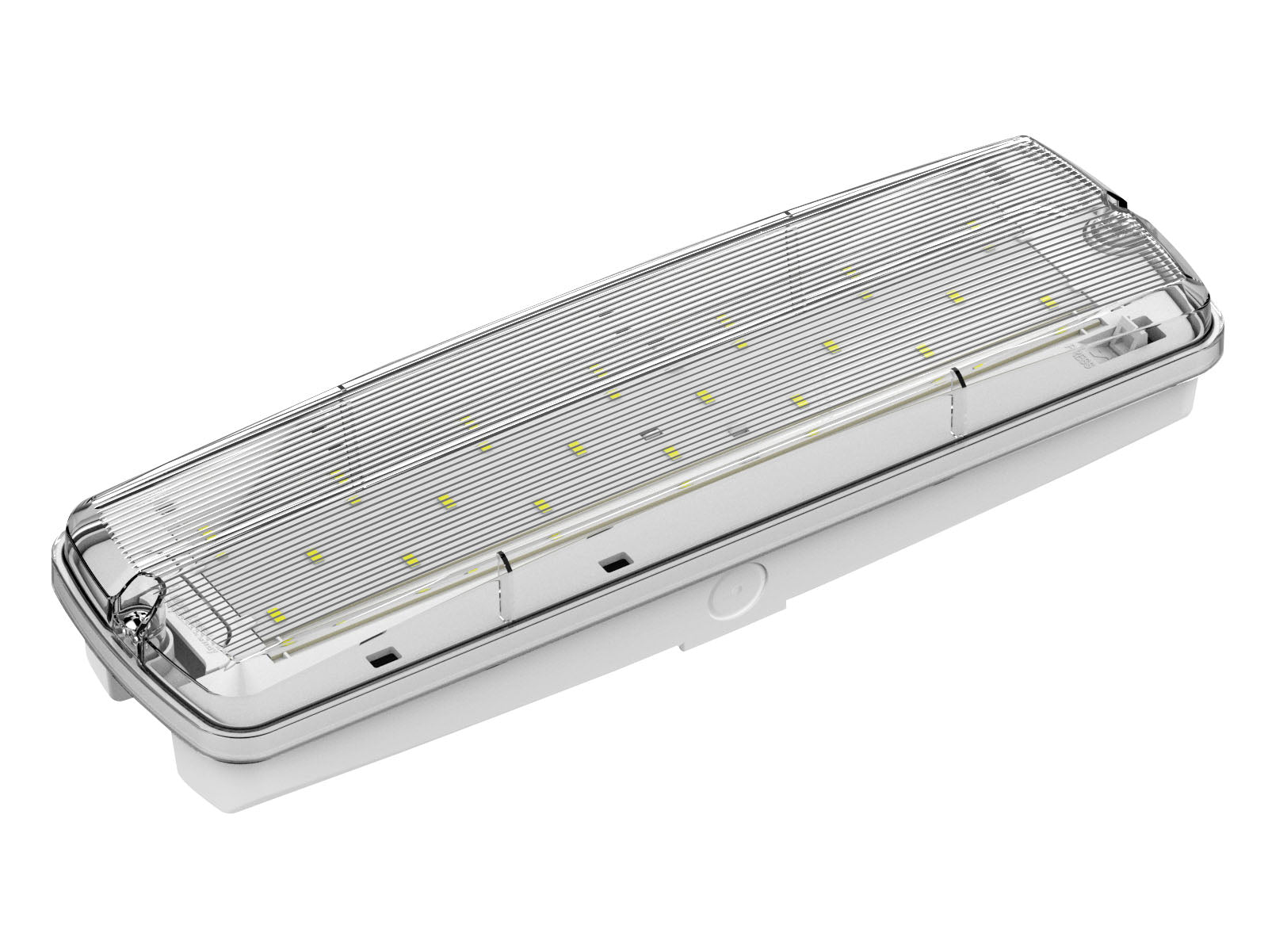 DOTLUX LED-Rettungsleuchte EXIT 3W 6000K inkl. 4 Piktogrammen 3h und 8h Betrieb,(Dauerbetrieb oder Notbeleuchtung) Li-FEPO4 autom. Selbsttest