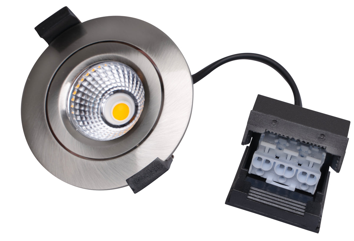 DOTLUX LED-Leuchte CIRCLEminidim 6W 3000K dimmbar edelstahl gebürstet