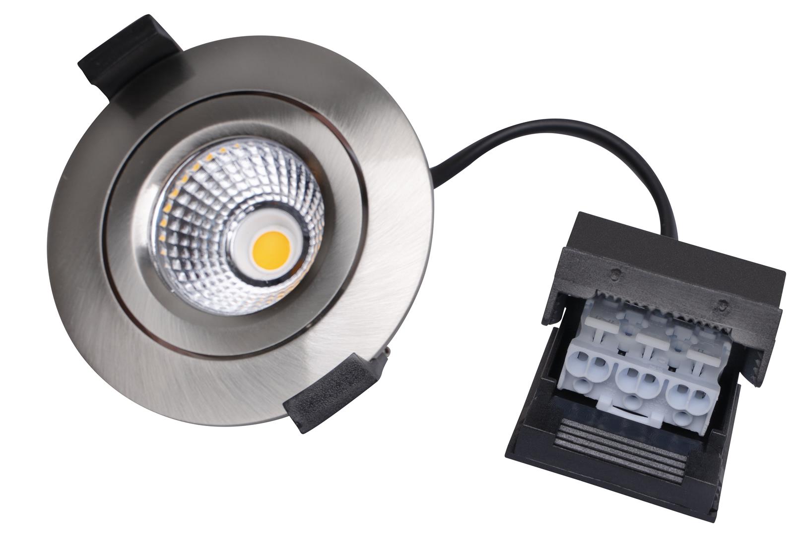 DOTLUX LED-Leuchte CIRCLEminidim 6W 3000K dimmbar edelstahl gebürstet