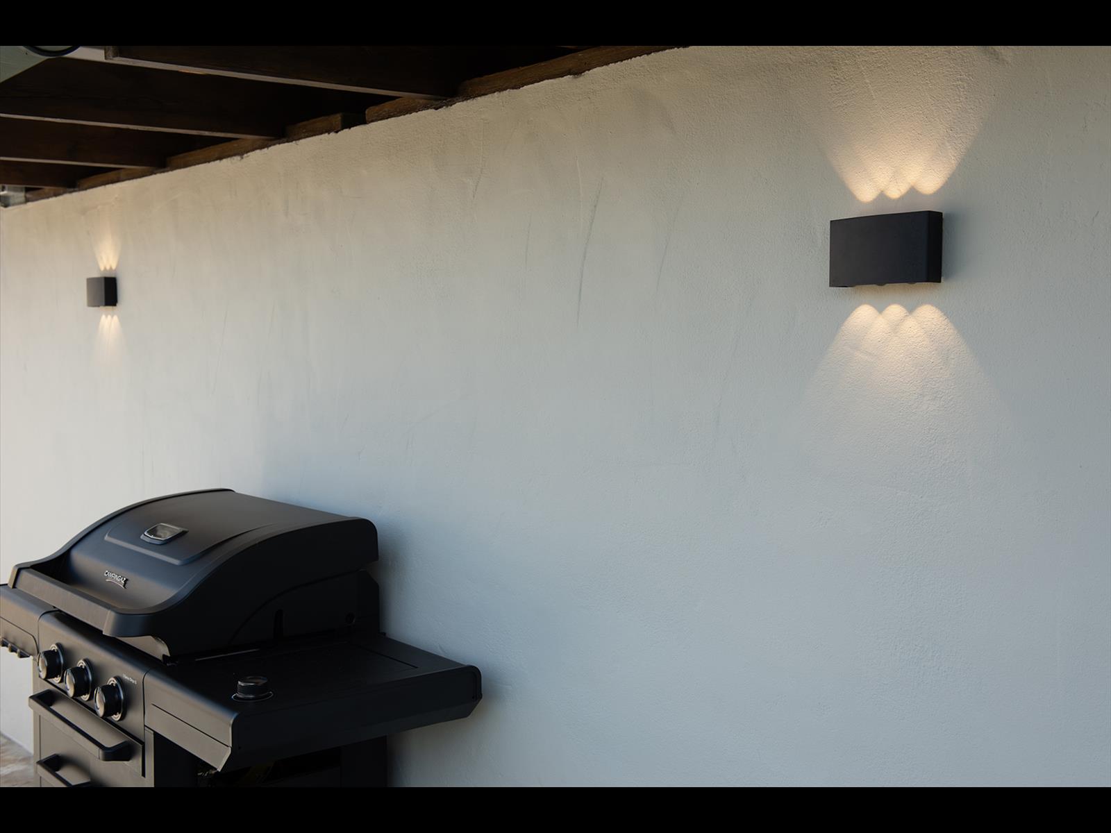 DOTLUX LED-Wandleuchte SIXFOLD 6W 3000K schwarz