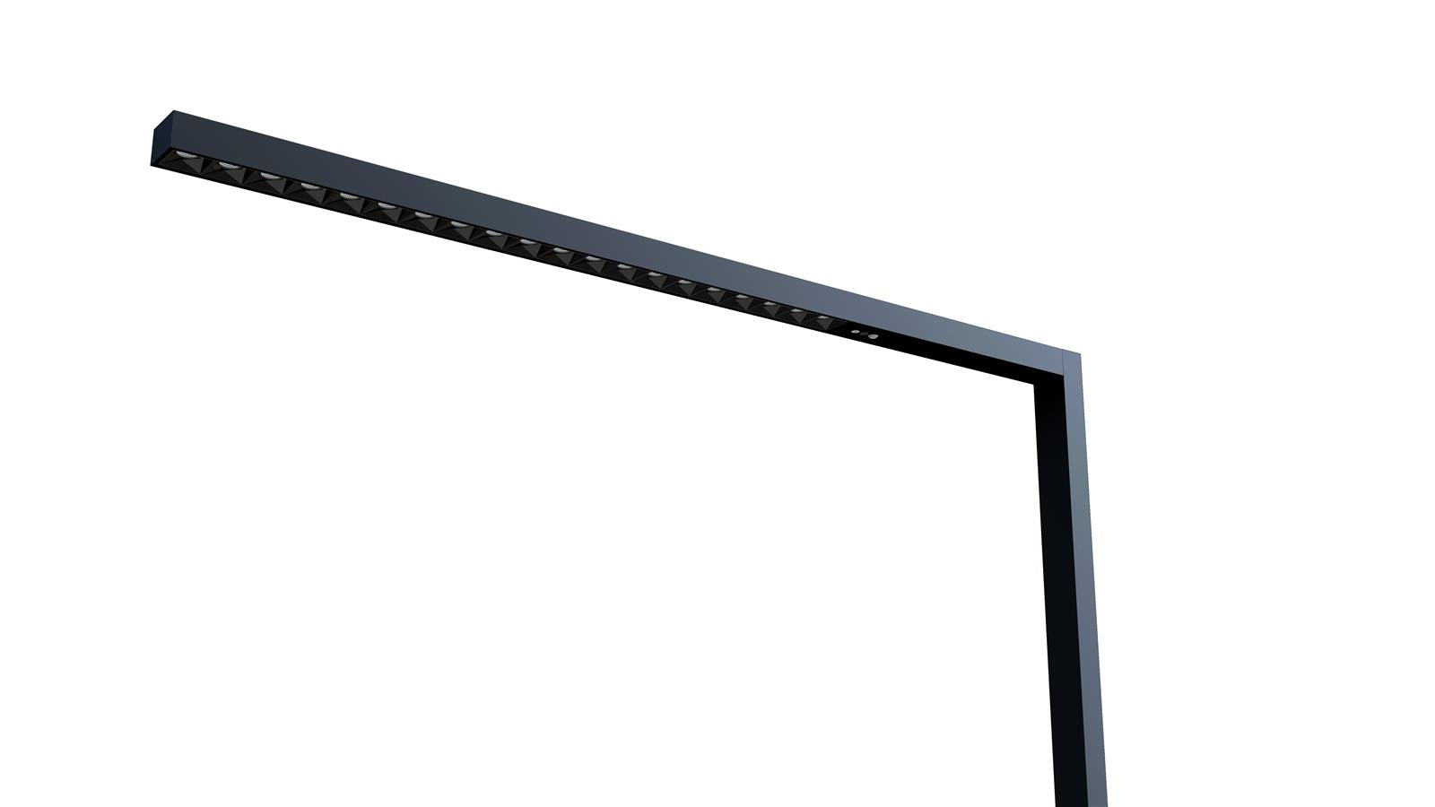 DOTLUX LED-Stehleuchte STYLEbutler 80W 4000K tageslichtabhängige Dimmung schwarz