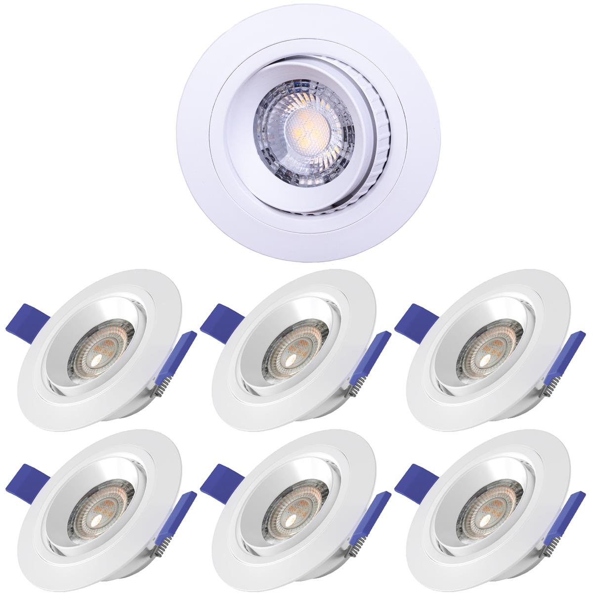 lilatec LED-Downlight ST 3000K 7W 6er Set