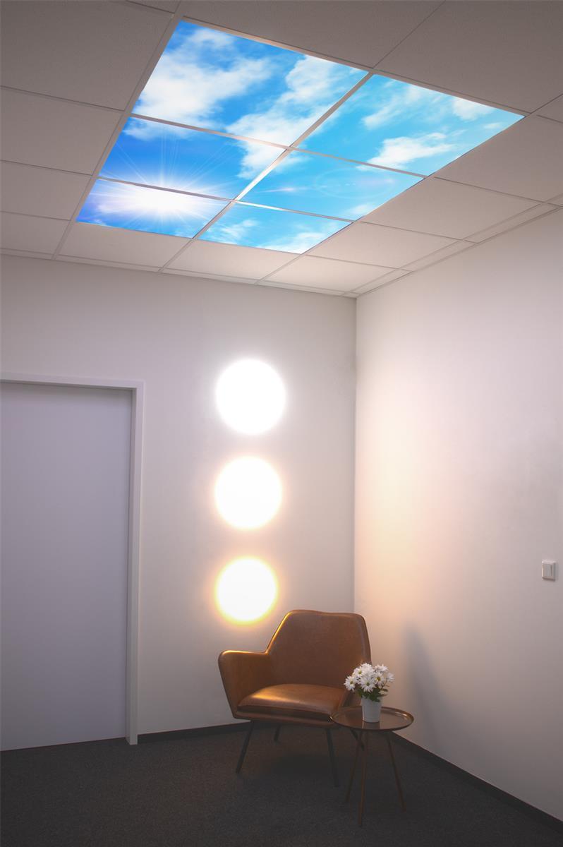 DOTLUX Motivplatte SKYLIGHT für Einbaupanels Motiv 6 Raster 1x1 für 620x620
