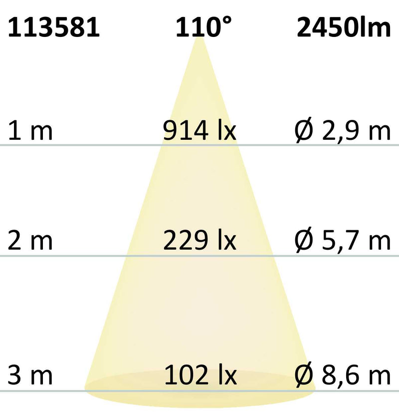 LED Fluter Prismatic 20W, warmweiß, anthrazit, IP66