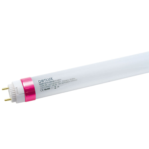 DOTLUX LED-Röhre LUMENPLUS 150cm 18W Fleischfarbe gefrostet drehbare Endkappe