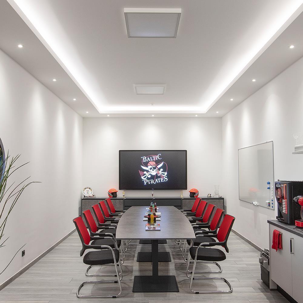 DOTLUX LED-Downlight CIRCLEmini 2700K 6,5W Gehäuse: Edelstahl Design - Sehr geringe Einbautiefe B-Ware