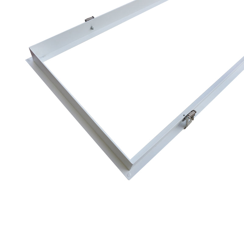 DOTLUX Einbaurahmen für LED-Panel 1195x295mm für Trockenbaudecke, pulverbeschichtet, weiß mit Clips