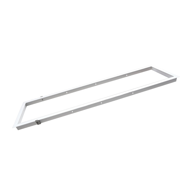 DOTLUX Einbaurahmen für LED-Panel 1195x295mm für Trockenbaudecke, pulverbeschichtet, weiß mit Clips