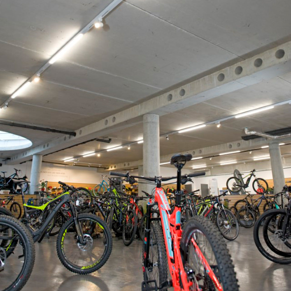 DOTLUX LED-Feuchtraumleuchte MISTRALexit IP66 1540mm max. 40W POWERselect 4000K gefrostet mit interner Batterie 3h Notbeleuchtung