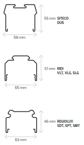 DOTLUX LED-Lichtbandsystem LINEAclick 50W 5000K engstrahlend dimmbar DALI Made in Germany