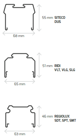 DOTLUX LED-Lichtbandsystem LINEAclick 50W 5000K engstrahlend dimmbar DALI Made in Germany